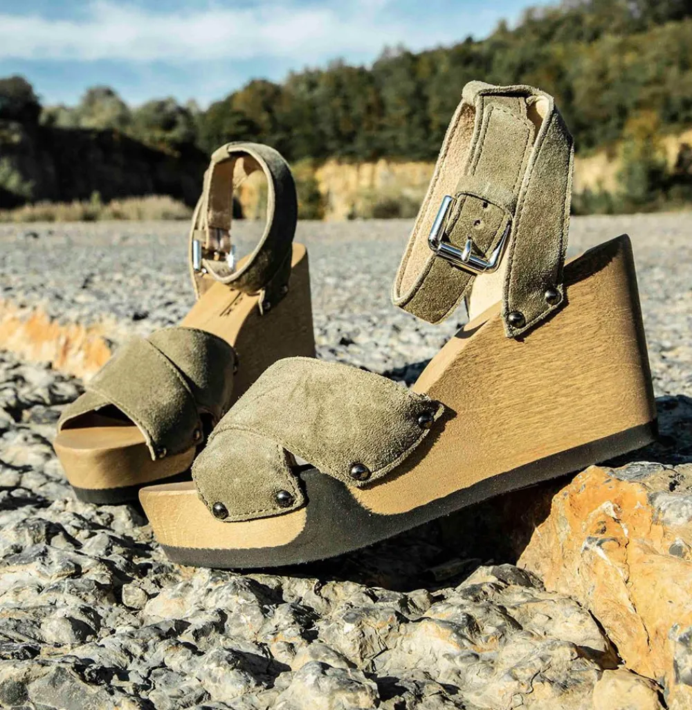 Abbie Cashmere Khaki<SOFTCLIX Online
