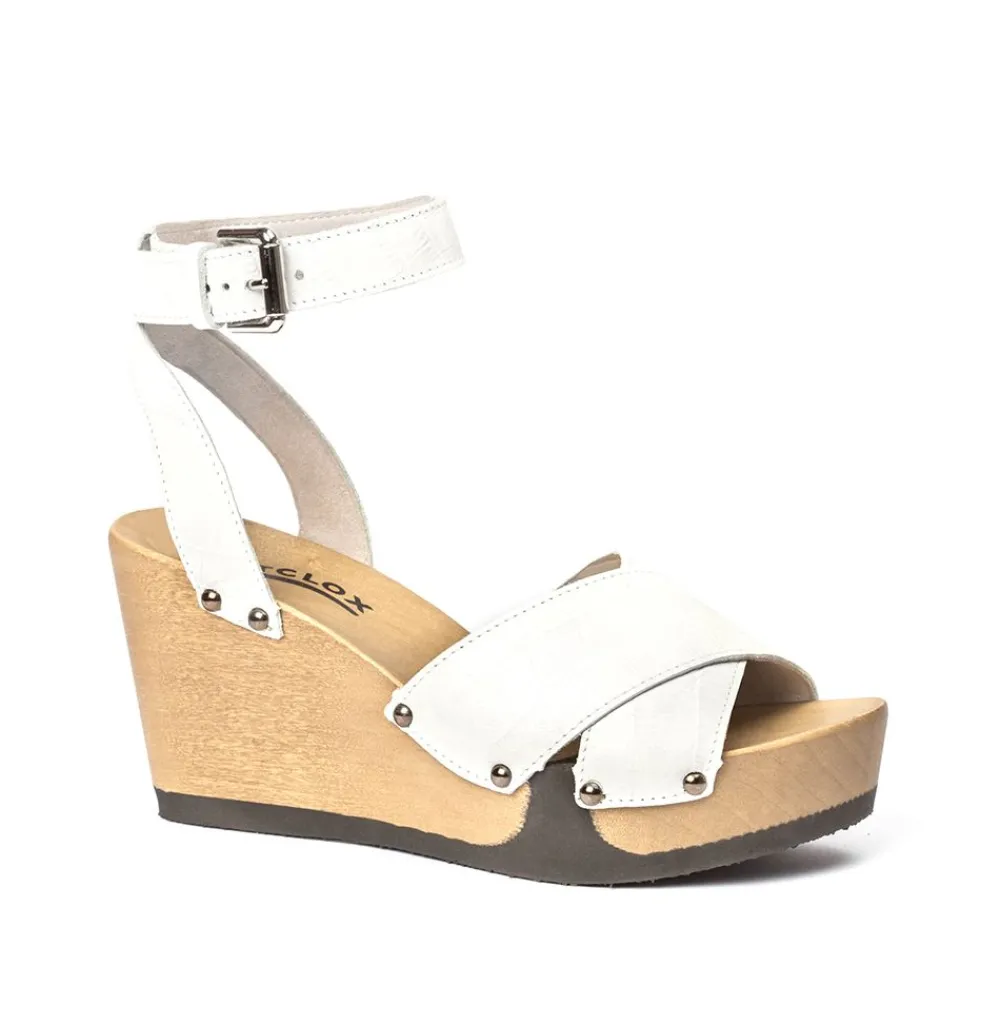 Abbie Crocoprint White<SOFTCLIX Online