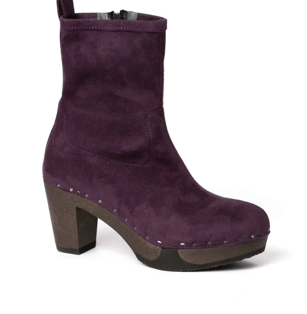 Fabia Vegan Velour Effect Viola (Dark)<SOFTCLIX Discount