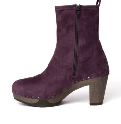 Fabia Vegan Velour Effect Viola (Dark)<SOFTCLIX Discount