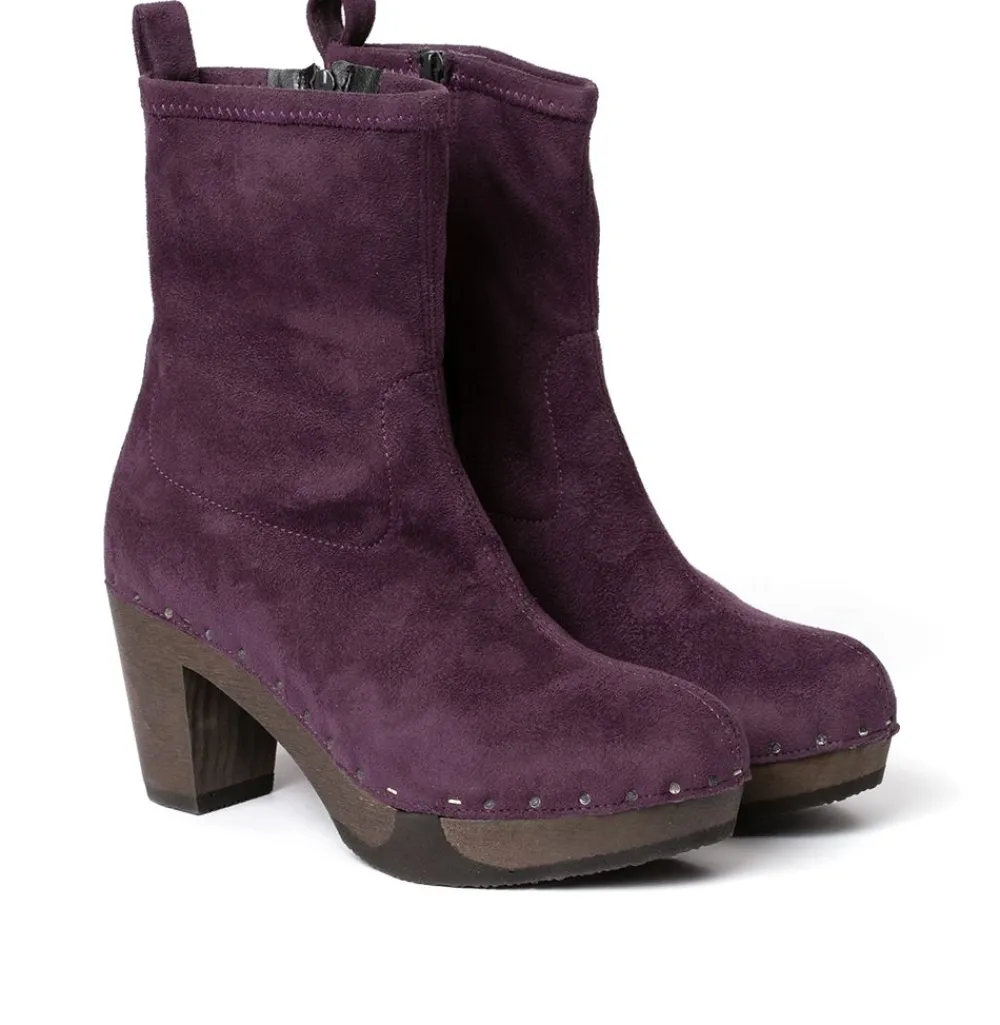 Fabia Vegan Velour Effect Viola (Dark)<SOFTCLIX Discount