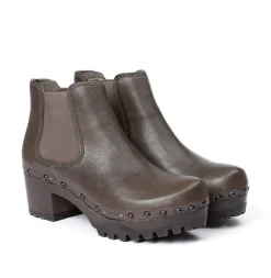 Isabelle Washed Nappa Dark Grey<SOFTCLIX Best Sale