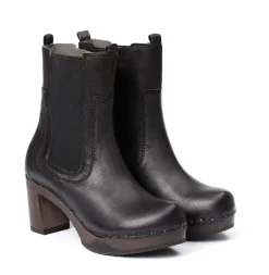 Laurentia Washed Nappa Black<SOFTCLIX Sale