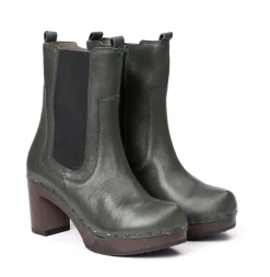 Laurentia Washed Nappa Olive<SOFTCLIX Hot