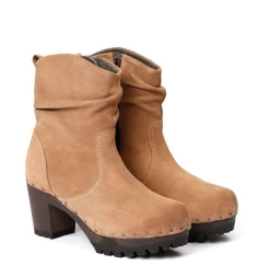 O-Bootie Cashmere Walnut<SOFTCLIX Sale