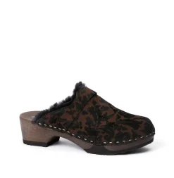 Taira Brocade/Lambskin Black (Dark)<SOFTCLIX Sale