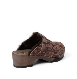Taira Brocade/Lambskin Brown (Dark)<SOFTCLIX Flash Sale